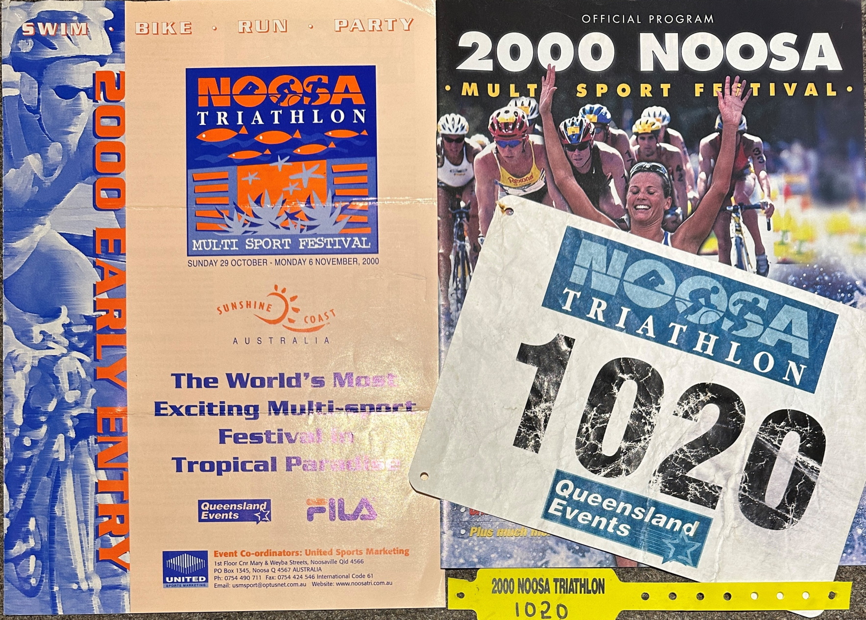 Ron Acutt - Noosa Triathlon 2000 memorabilia