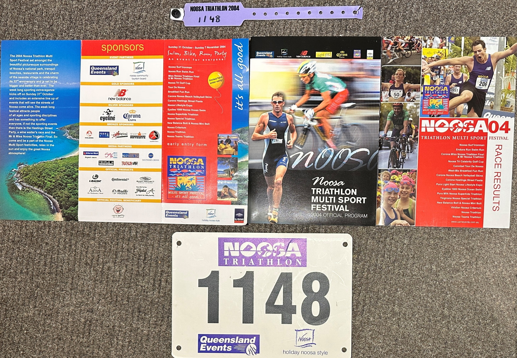 Ron Acutt - Noosa Triathlon 2004 memorabilia