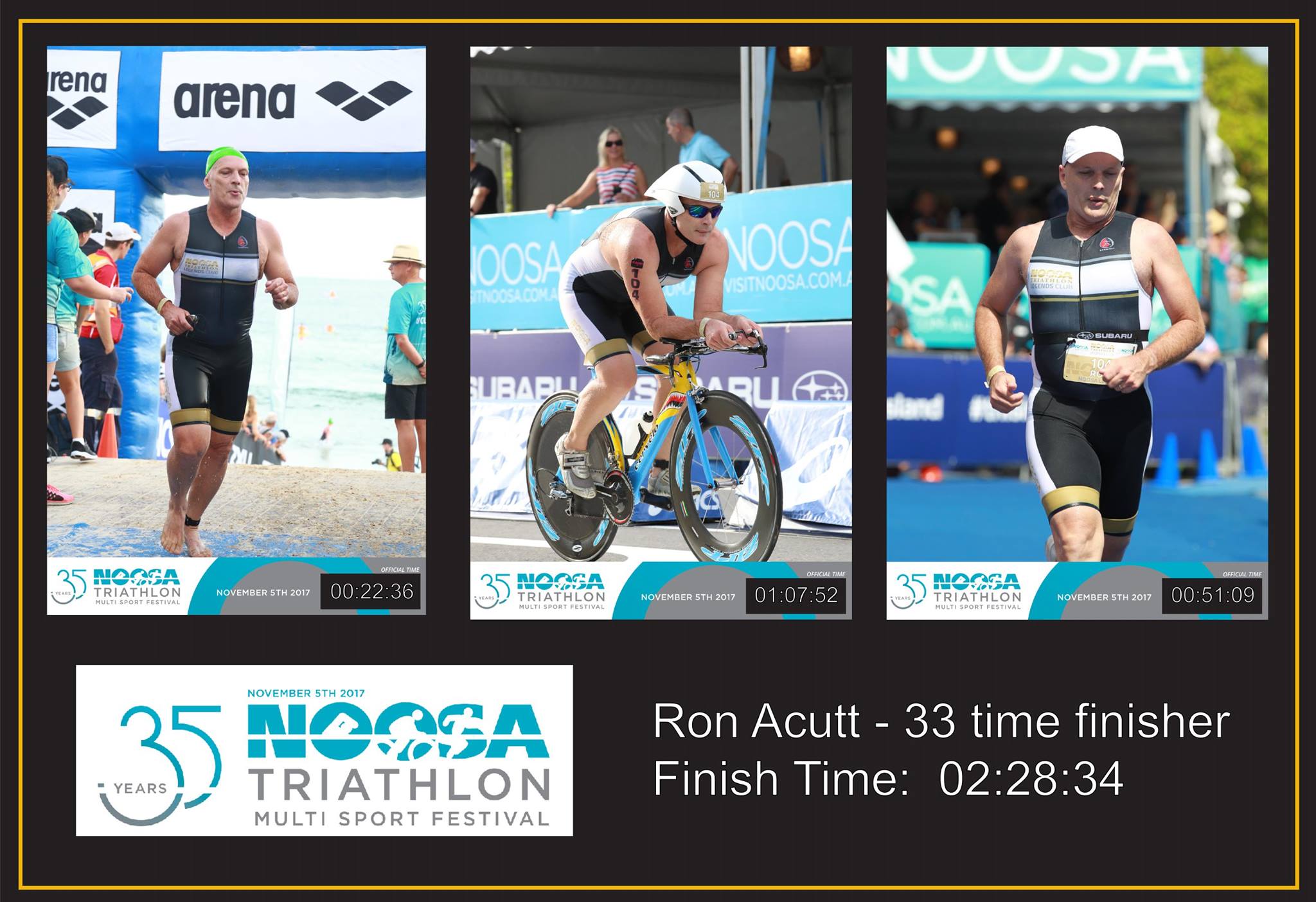 Ron Acutt - Noosa Triathlon 2017